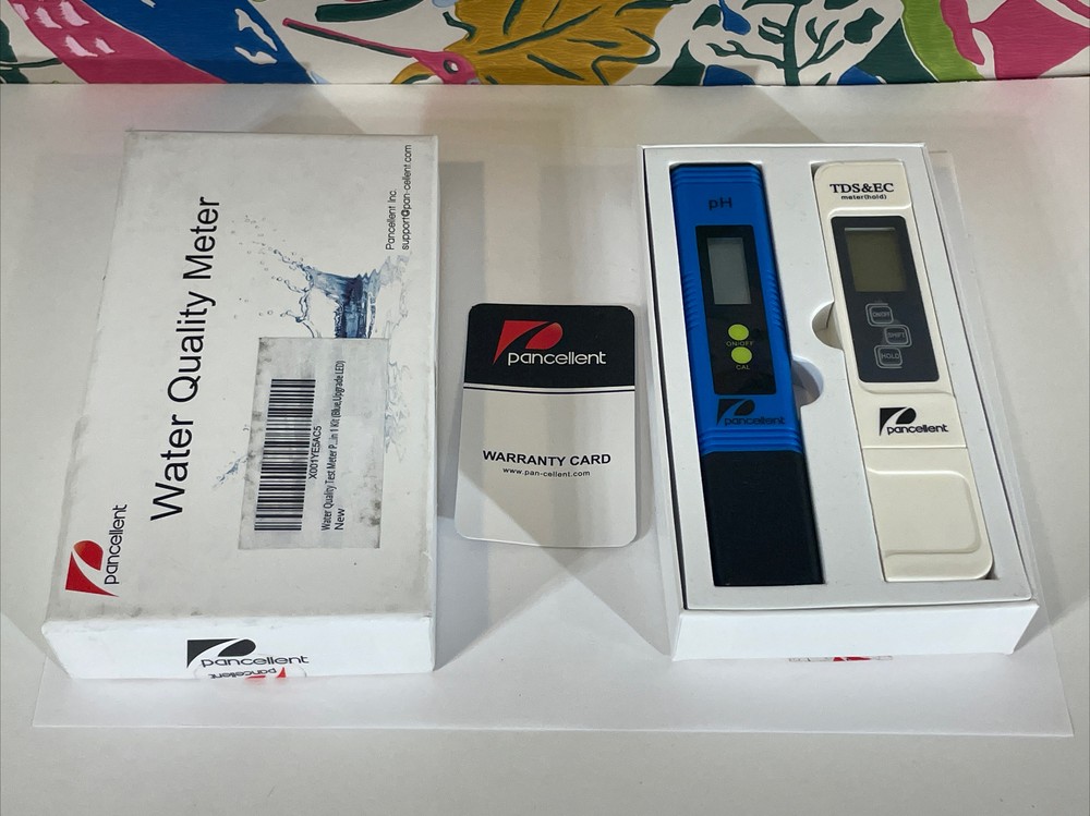 Pancellent Water Quality Test Meter pH + TDS&EC BLUE UPGRADED LED