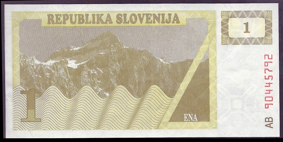 [BANKNOTES] SLOVENIA 1 TOLAR