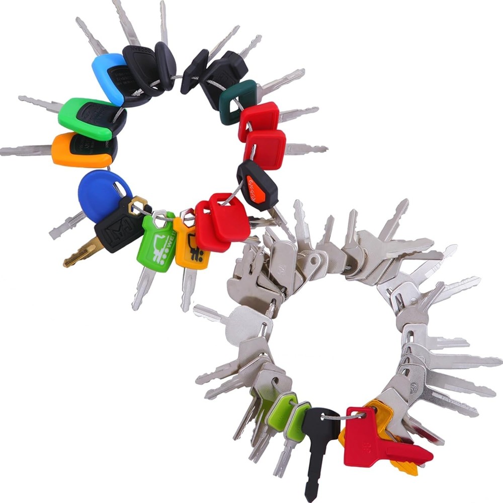 Contractor Heavy Equipment Ignition Master Key Set, 48 Construction Switch Start