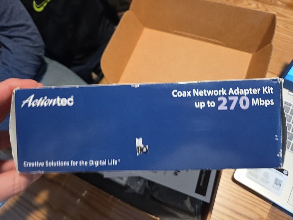 Actiontec ECB2500C Ethernet Network COAX Adapter Kit Homes Without MoCA Routers