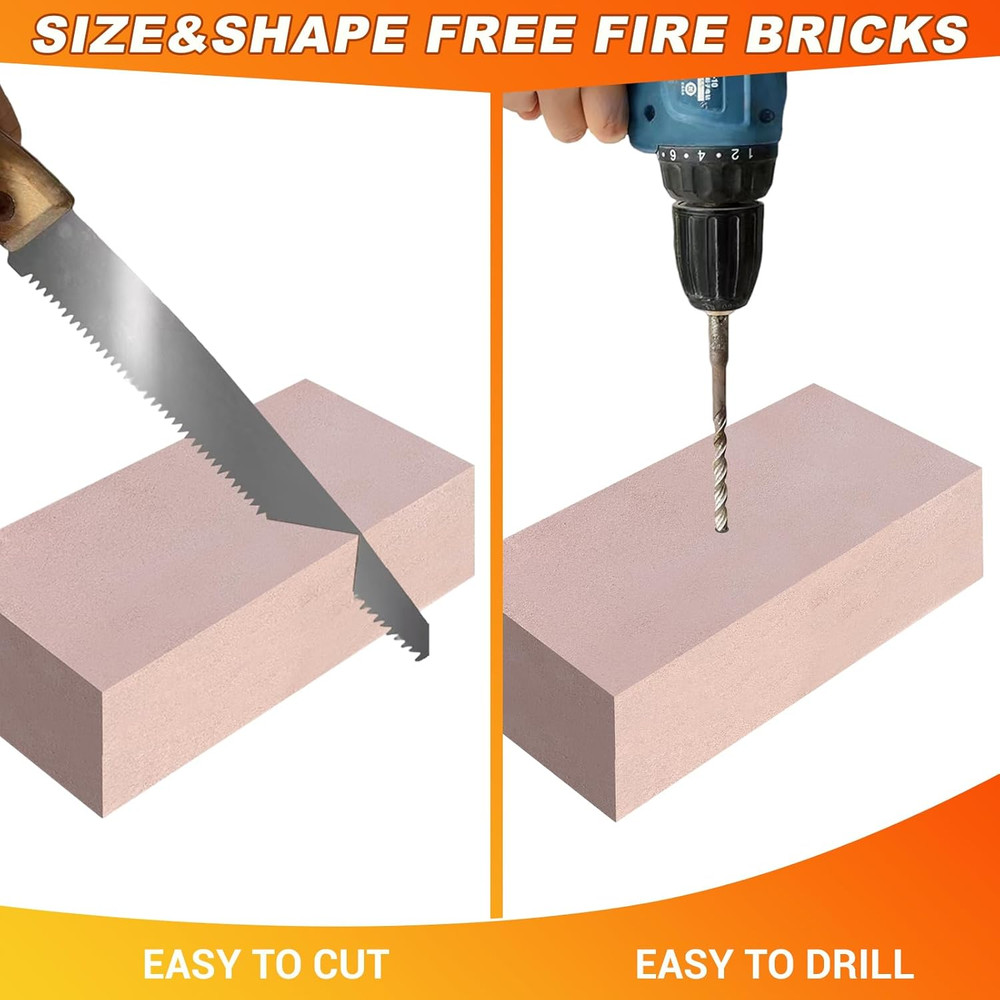 Fire Bricks, Woodstove Firebricks, High Temperature Resistant Clay Firebricks fo
