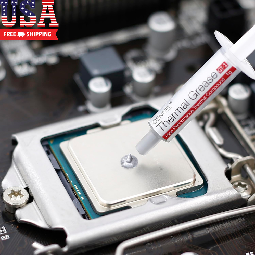 2-Pack GT-1 Silver CPU Thermal Paste (1G*2), High Performance Thermal Compound P