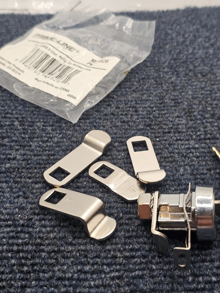 ( QTY 2 ) Prime-Line MP4526 : Mailbox Lock Replacement Nickel Finish