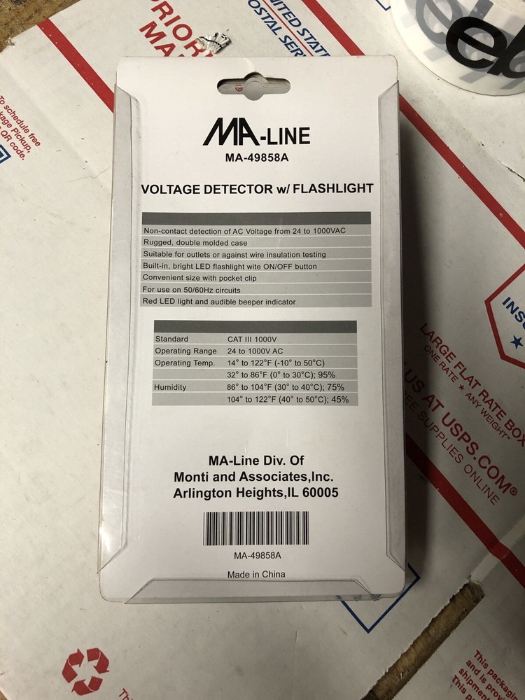 MA Line Voltage Detector W/ Flashlight