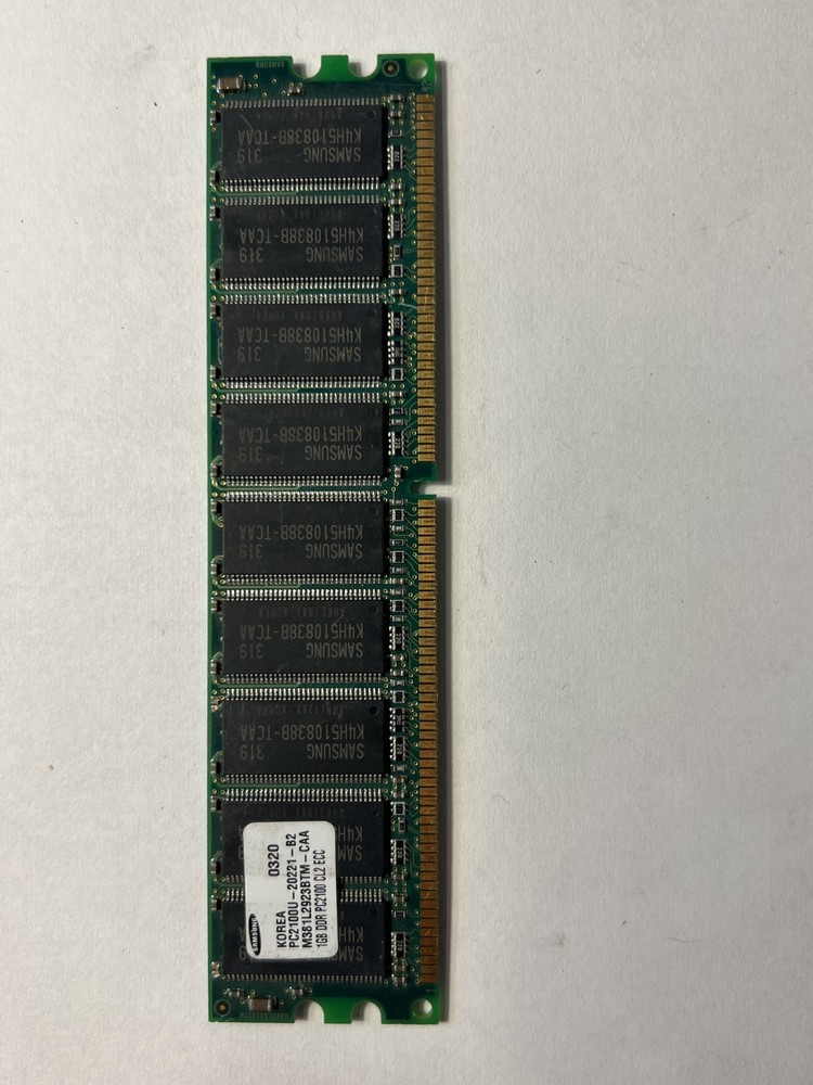 Samsung M381L2923BTM-CAA 1GB PC2100U CL2 ECC Non-Registered Memory DIMM Unbuffer