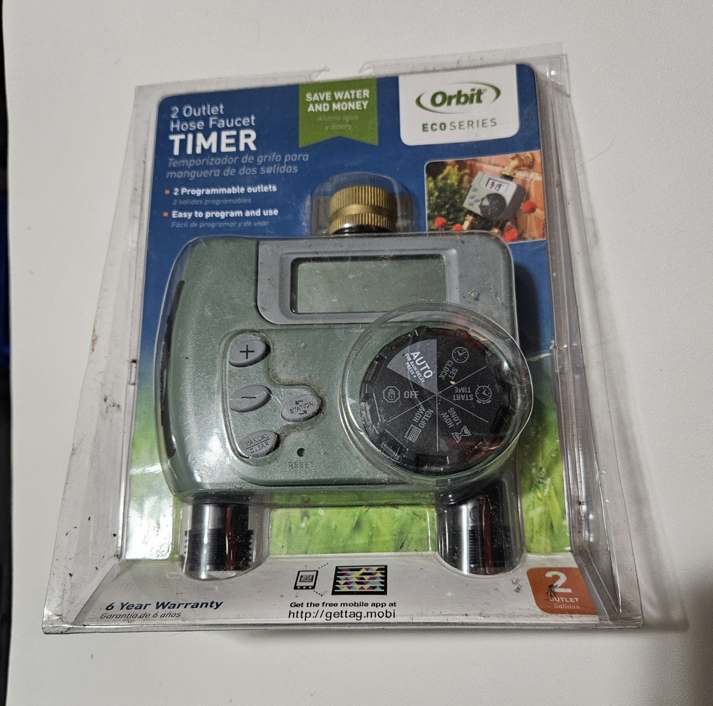 Orbit- Programmable 2 Outlet Hose Faucet Timer - NEW