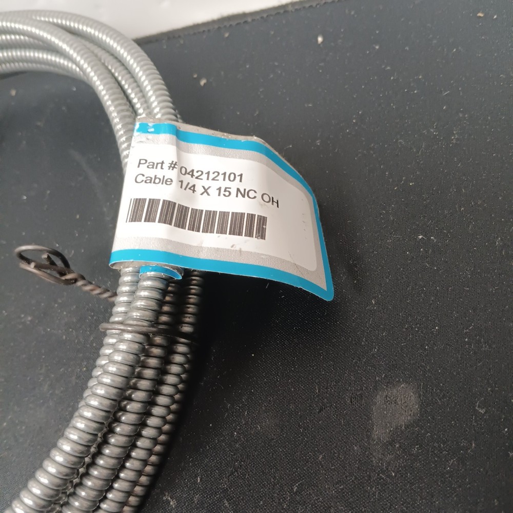 Spartan Tool 1/4" x 15' No Core Open Hook Cable, 04212101