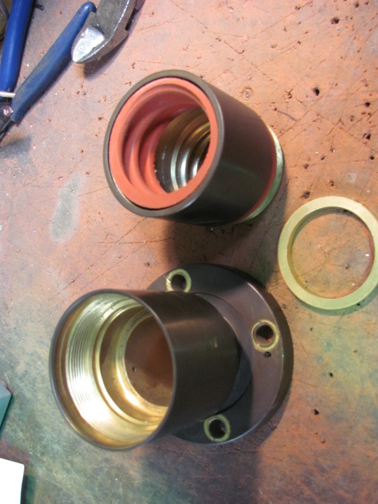 BRASS 1 5/8 LINE SECTION COAX END