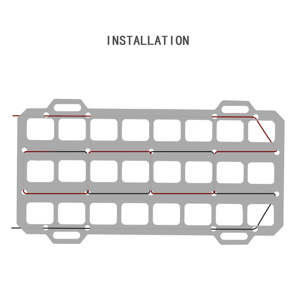 Vehicle Rigid Molle Tactical Panel Storage Car Sun Visor Organizer Gear Holder/