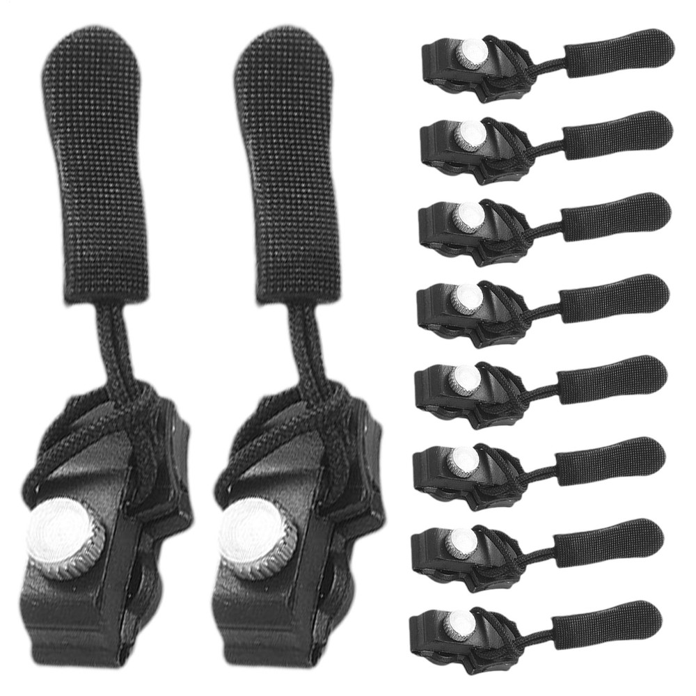 Zipper Repair Kit 10 Pcs Set Instant Zipper Fix Replacement For Jacket Backpack
