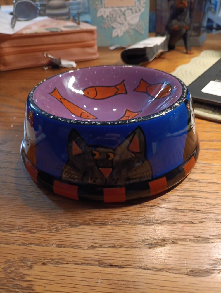 Catzilla Ceramic Cat Dish by Candice Reiter