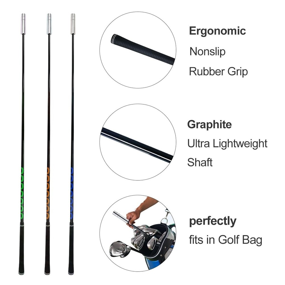 Golf Swing Trainer, Golf Swing Training Aid Warm up Stick for Improving Rhyth...