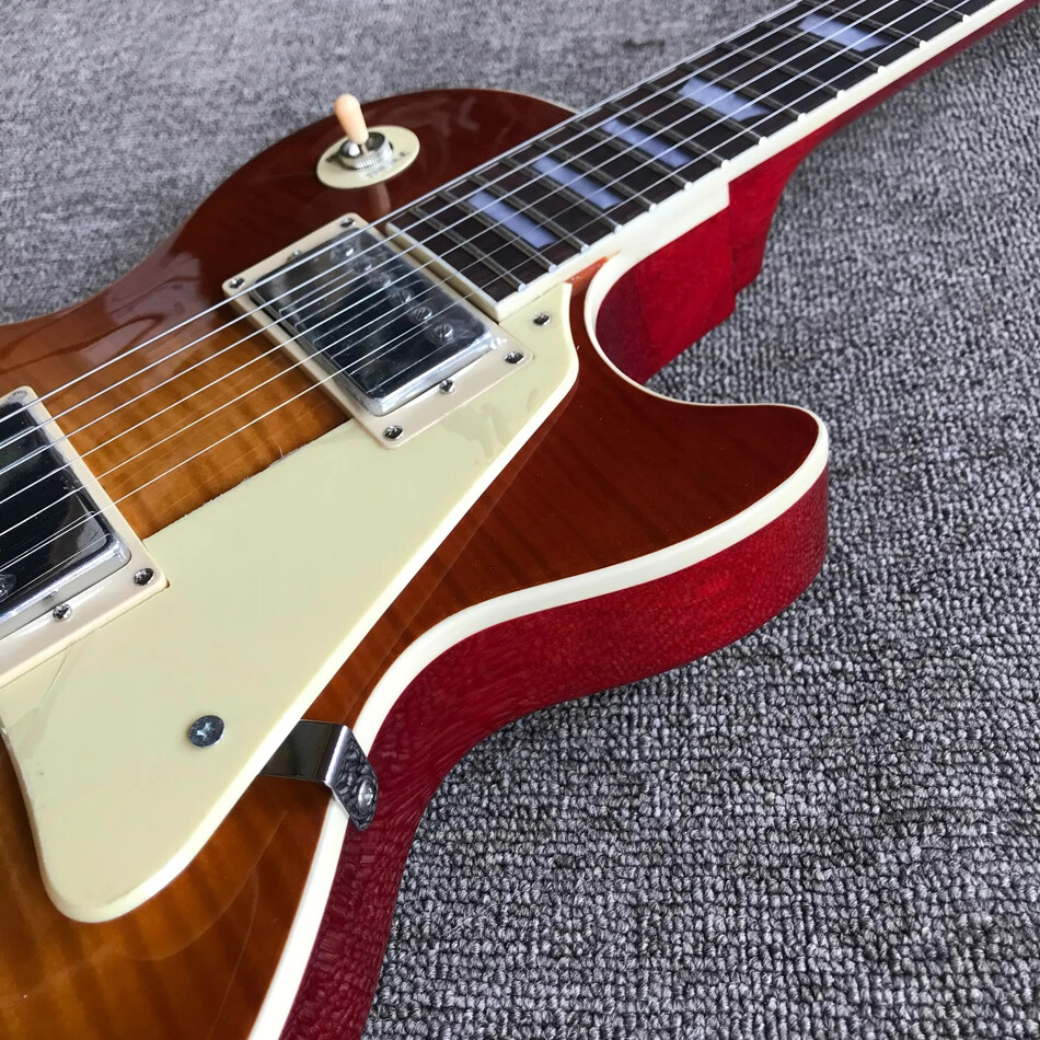 Professional LP Standard High Quality Electric Guitar,Chrome Hardware 6 Strings