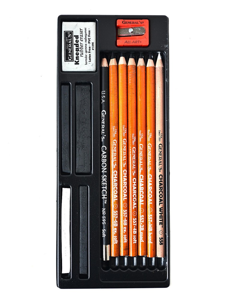 General's Charcoal Drawing Kit #15 - charcoal set
