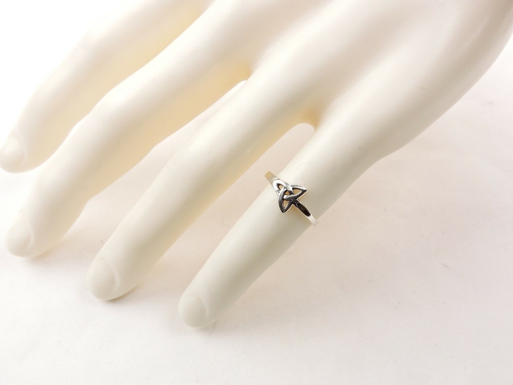 Sterling Silver Celtic Triquetra Ring - Free Gift Packaging
