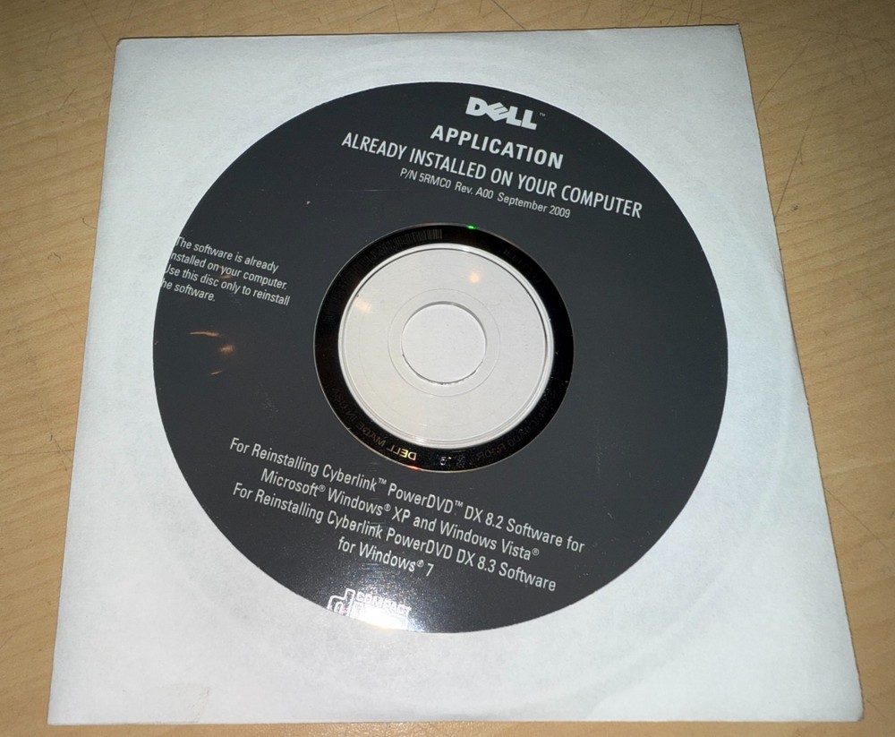 Dell Vostro 230 Computer CD-ROM Software Drivers Utilities Applications Windows7