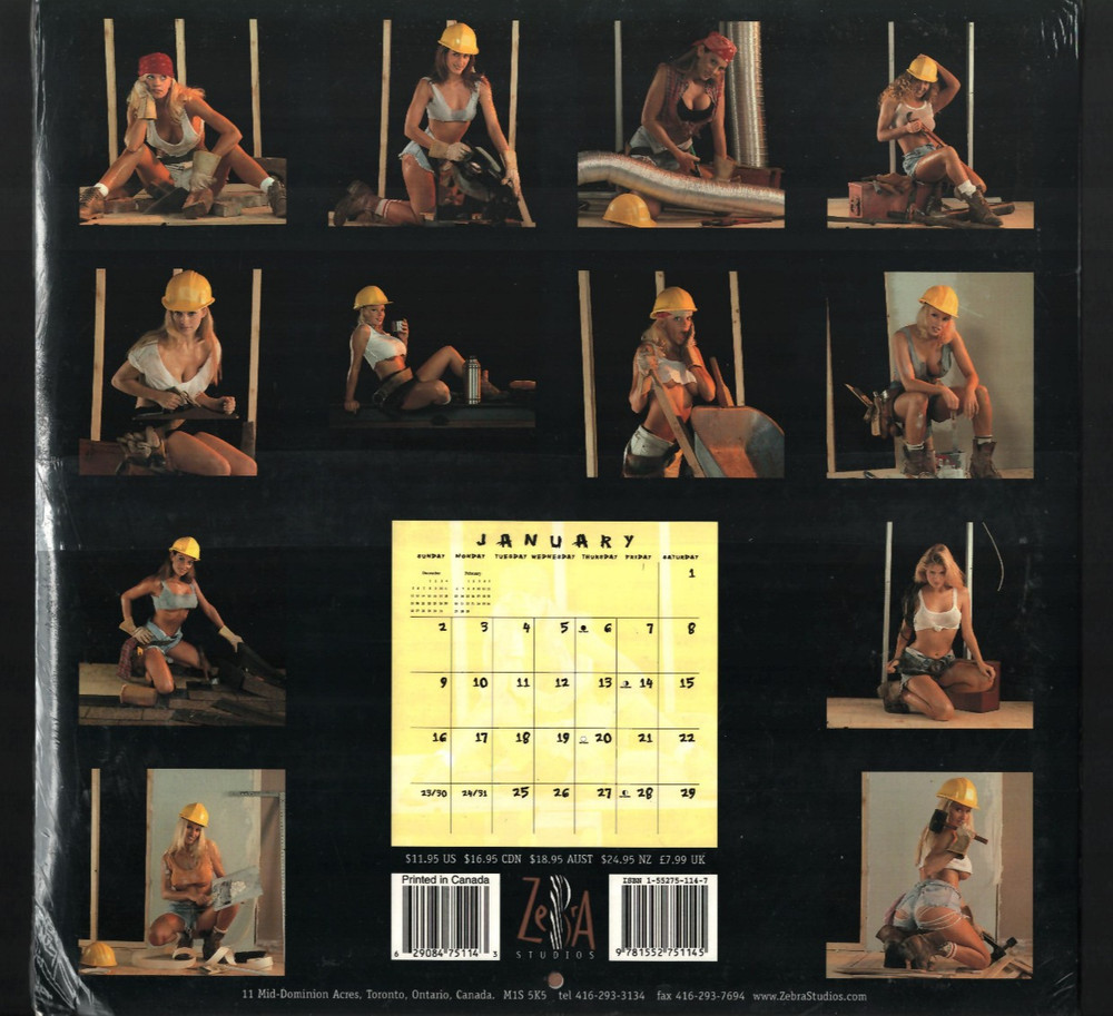 Construction Chicks 2000 Calendar new/sealed