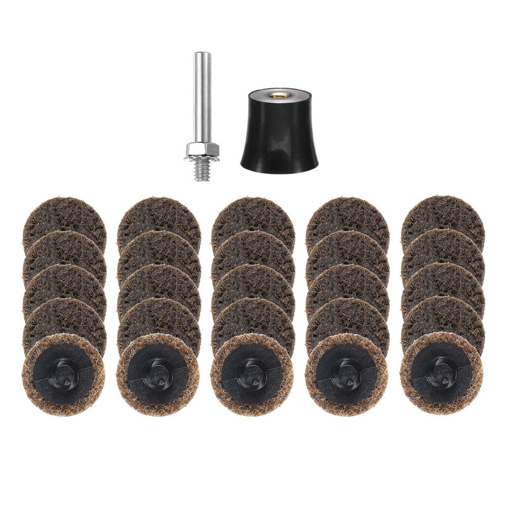 26pcs Quick Change Discs Set 1" Roll Lock Sanding Discs Coarse with Disc Holder