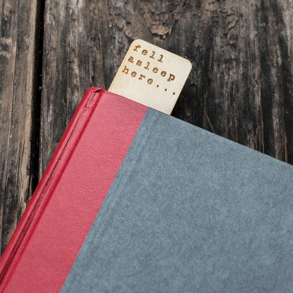 Bookmark - Personalized - Fell asleep here