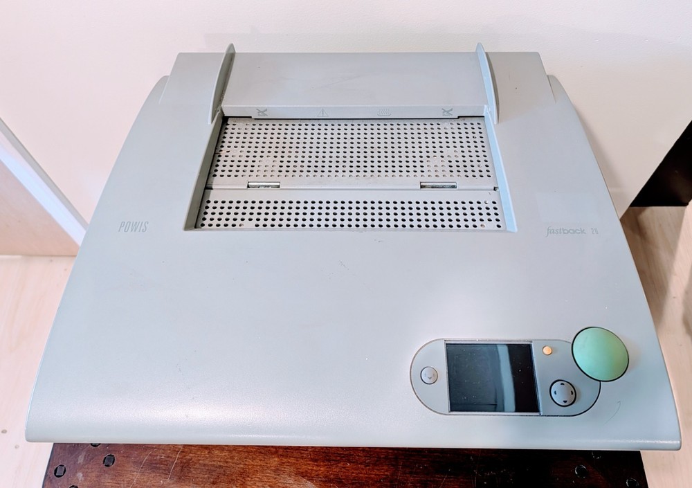 POWIS PARKER FASTBACK MODEL 20 TAPE BINDING MACHINE
