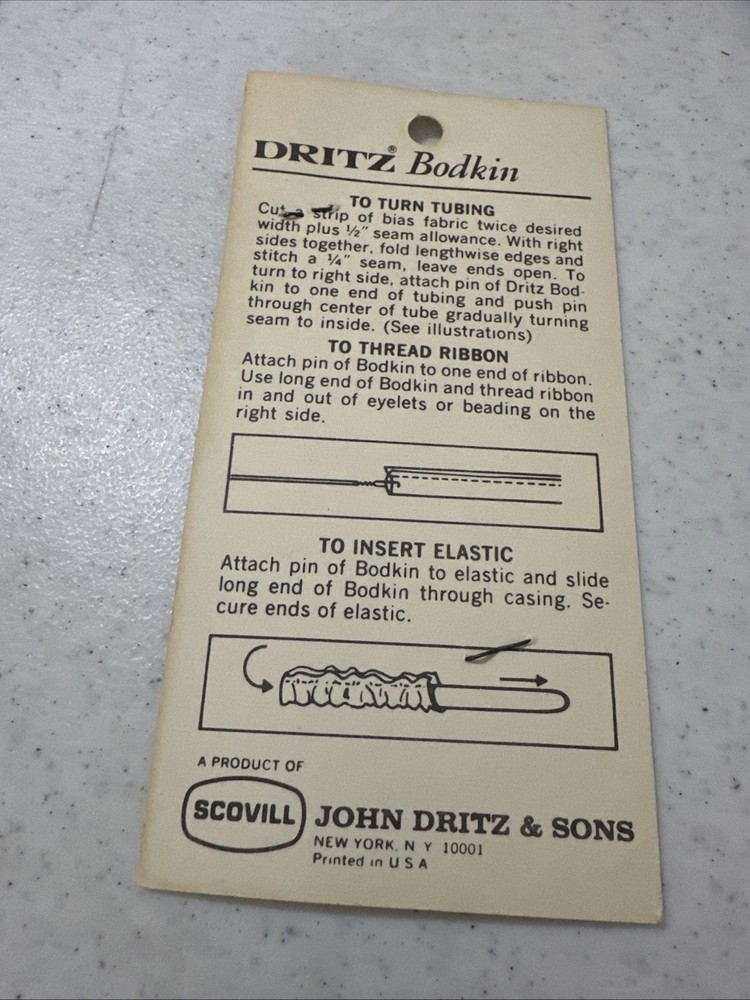 Vintage Dritz Ball Point Bodkin 707