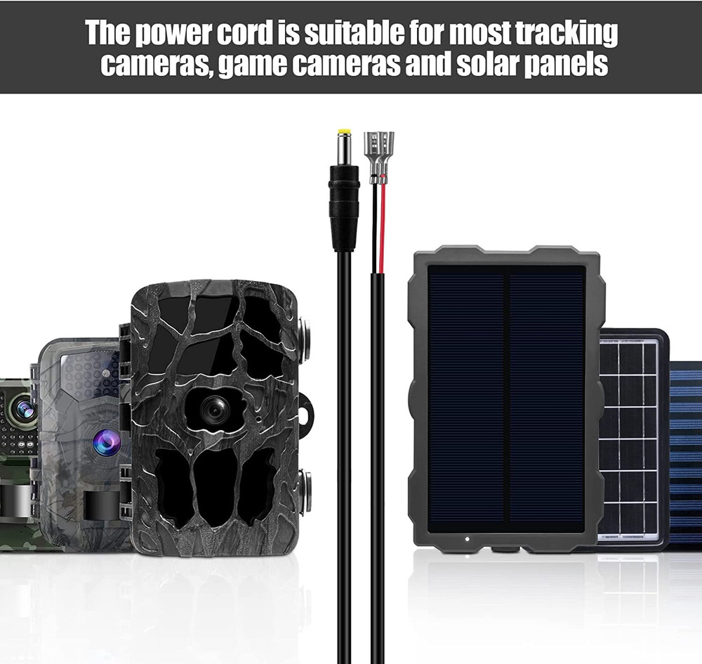 Trail Camera Power Cord, 4.0X1.7Mm DC External Power Cable Compatible