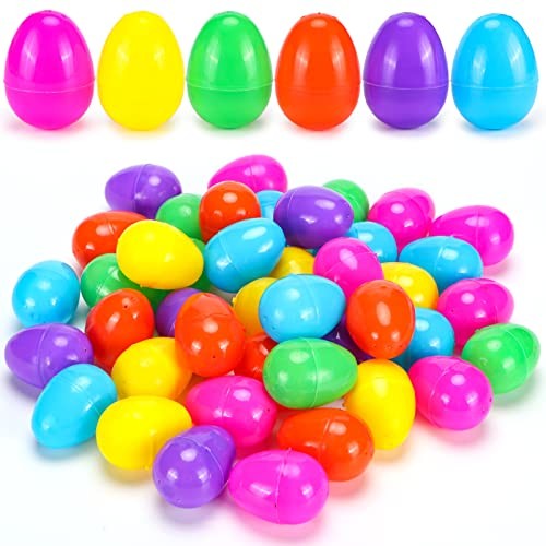 2000 Pcs Easter Eggs,2.4" Assorted Bright Colors Plastic Easter Eggs 2000 Pack