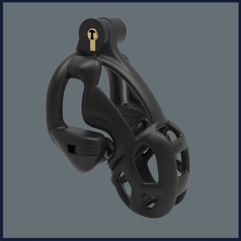 New Python Ultra Chastity Device With Double-Lock Rotatable Guardrail Ring Cages