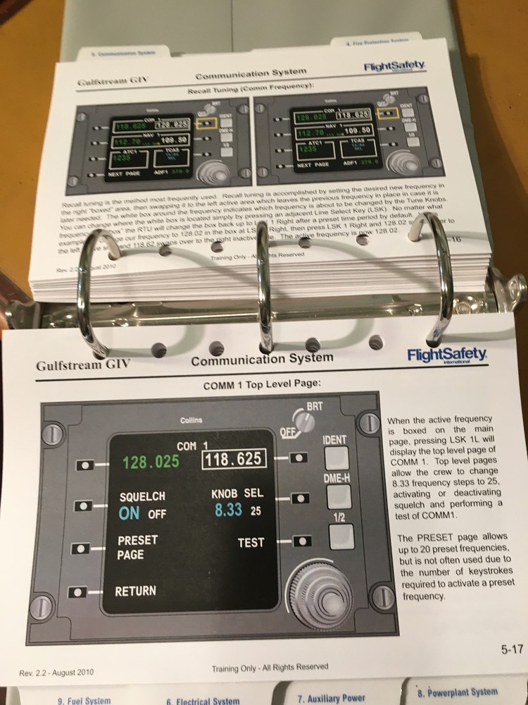 Gulfstream IV Pilot Training Handbook