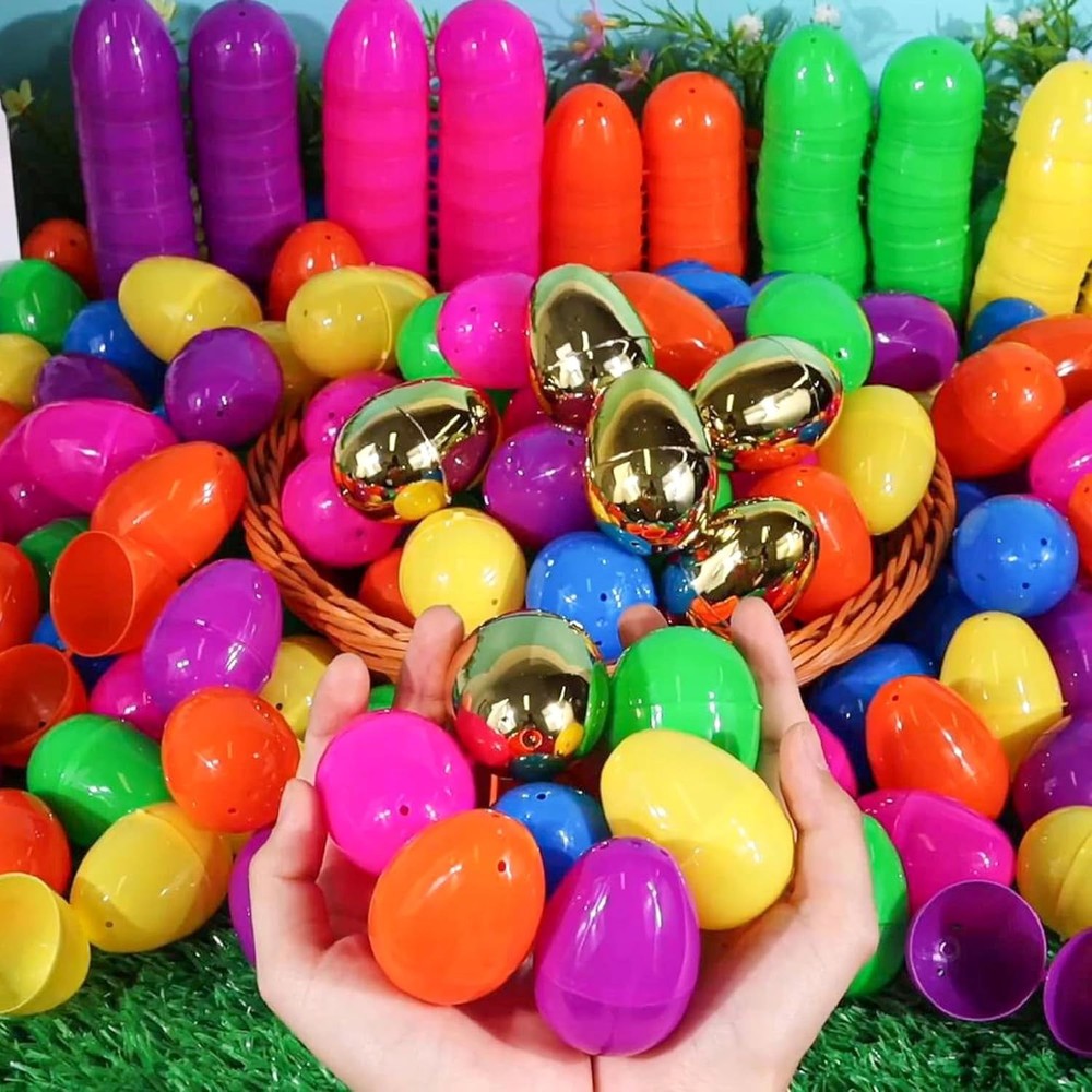 1000 Pack Easter Eggs Bulk Include 12 Surprise Golden Egg