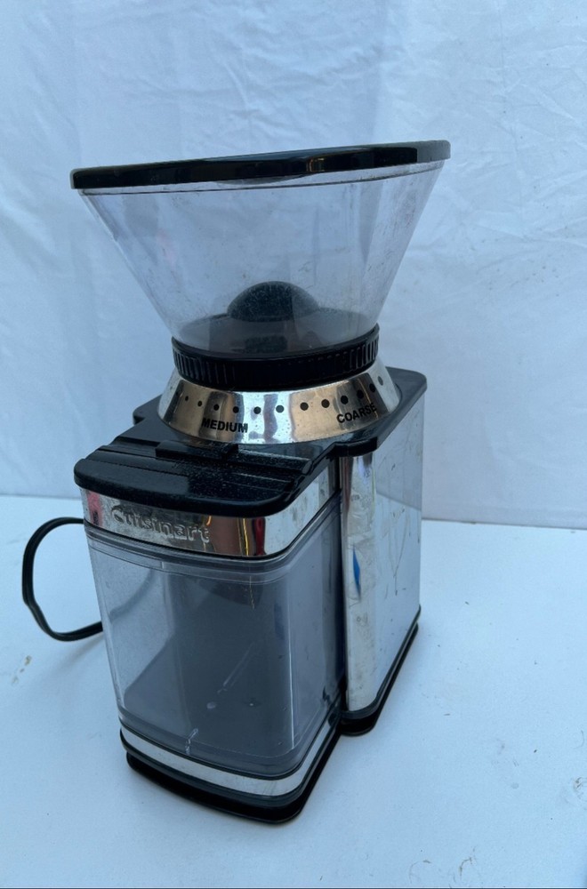 Cuisinart DBM-8 Burr Coffee Grinder Black/Silver Removable Container