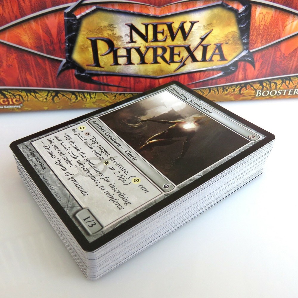 NEW PHYREXIA ~ Complete 60 Card COMMON SET MtG gitaxian probe mutagenic growth