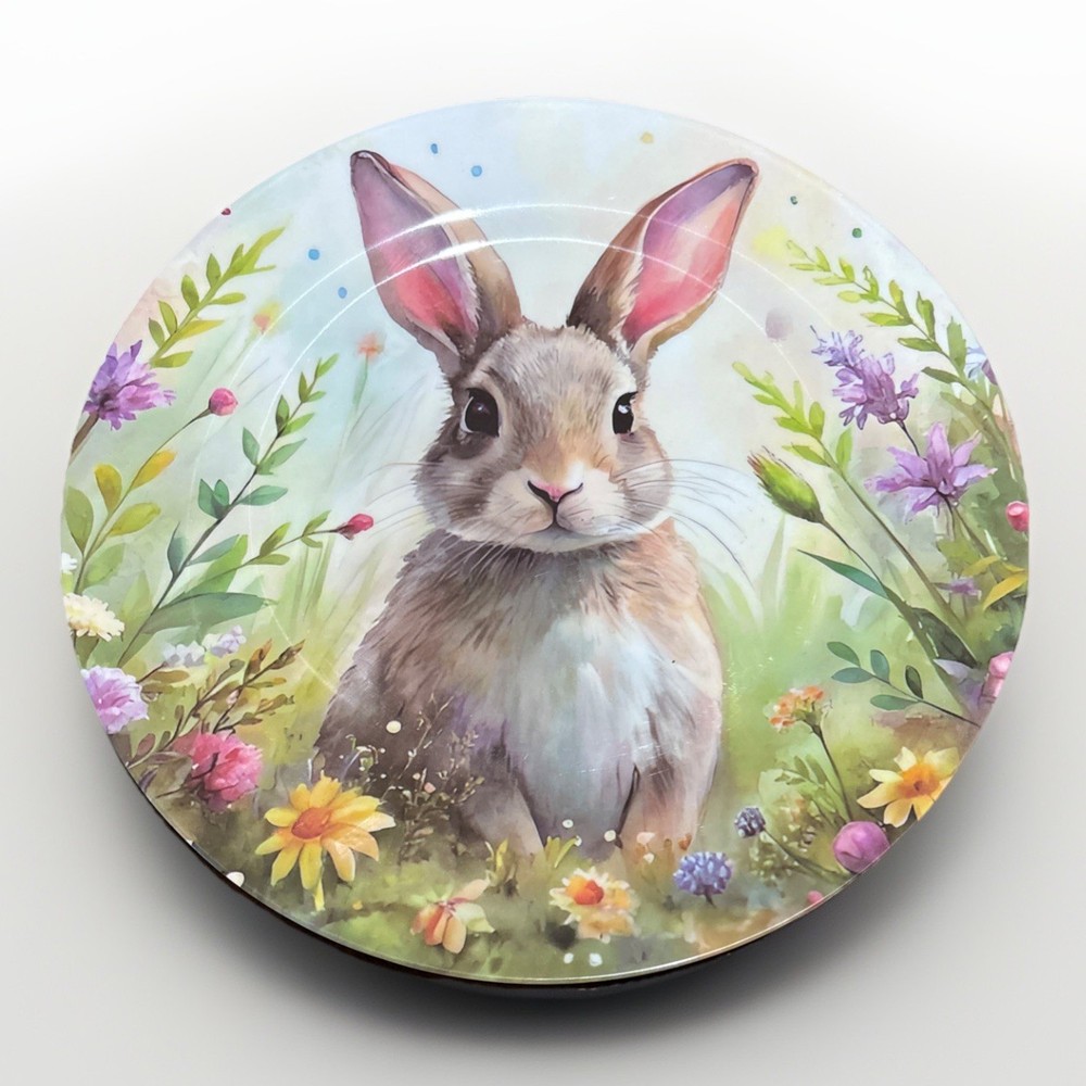 Easter Melamine Plate Featuring Easter  Bunny Rabbit 26.5cm FREE POSTAGE