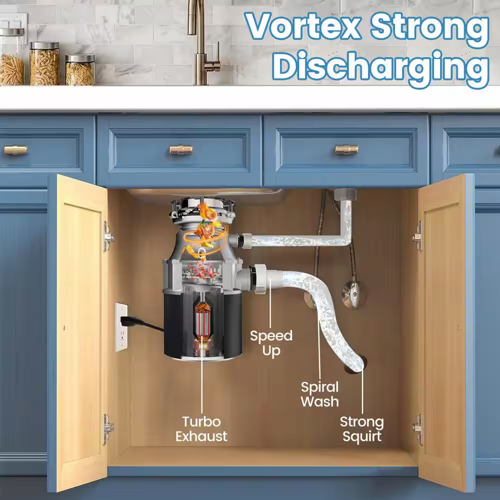 3/4 Hp. Continuous Feed Commercial Garbage Disposal