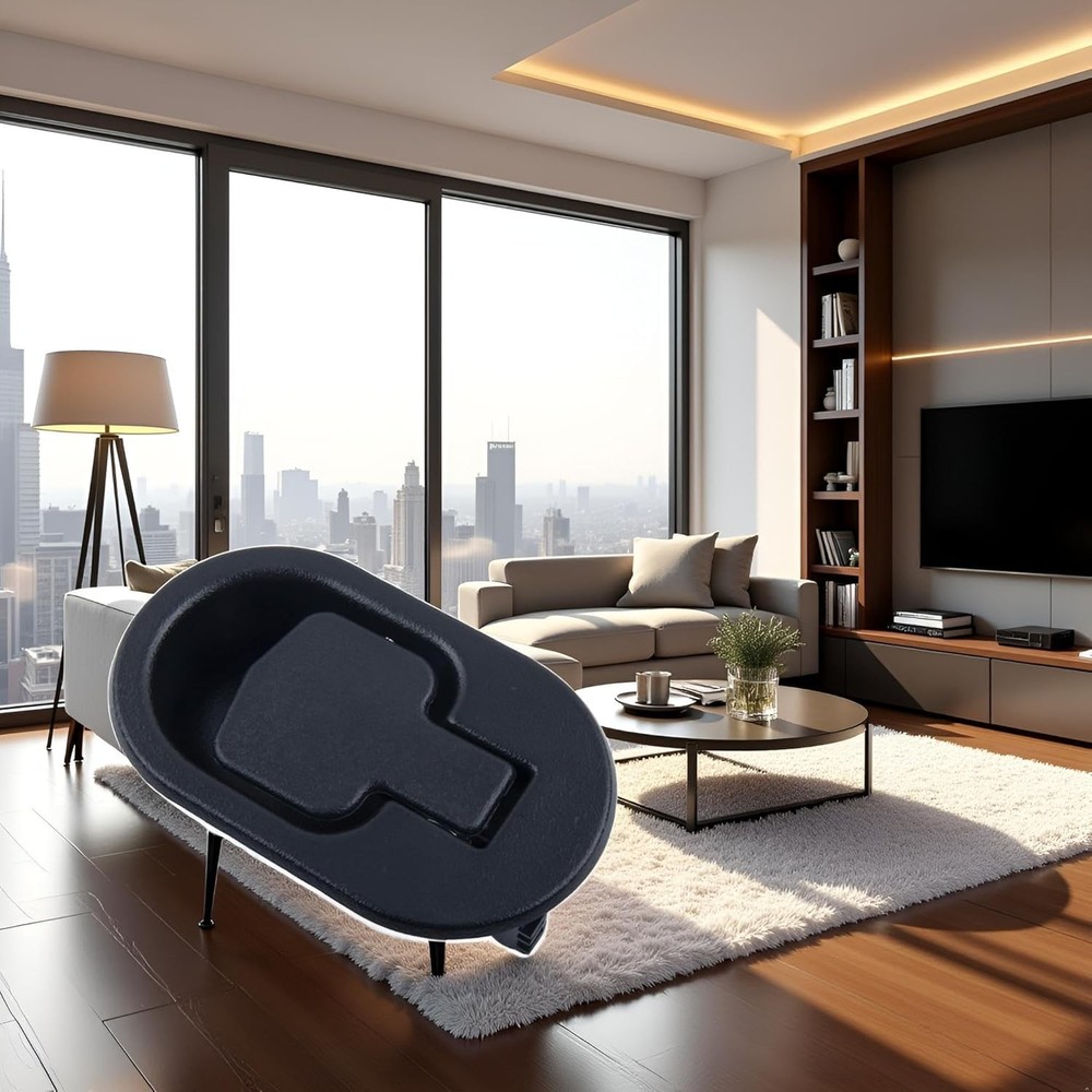 1 PC Black Recliner Replacement Release Lever Handle ABS Plastic Fits 6mm/3mm