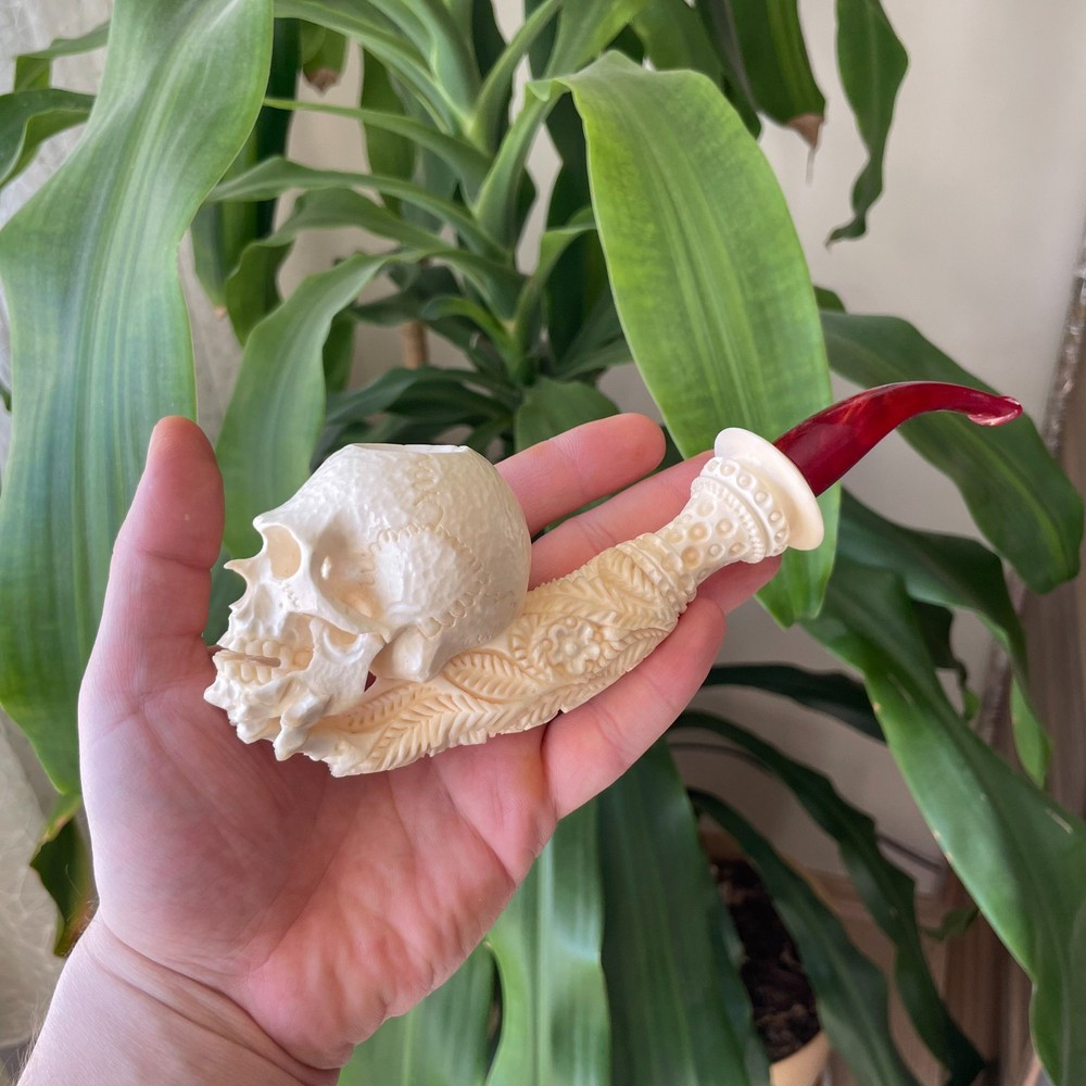 S.Yanik Meerschaum Pipe Skull
