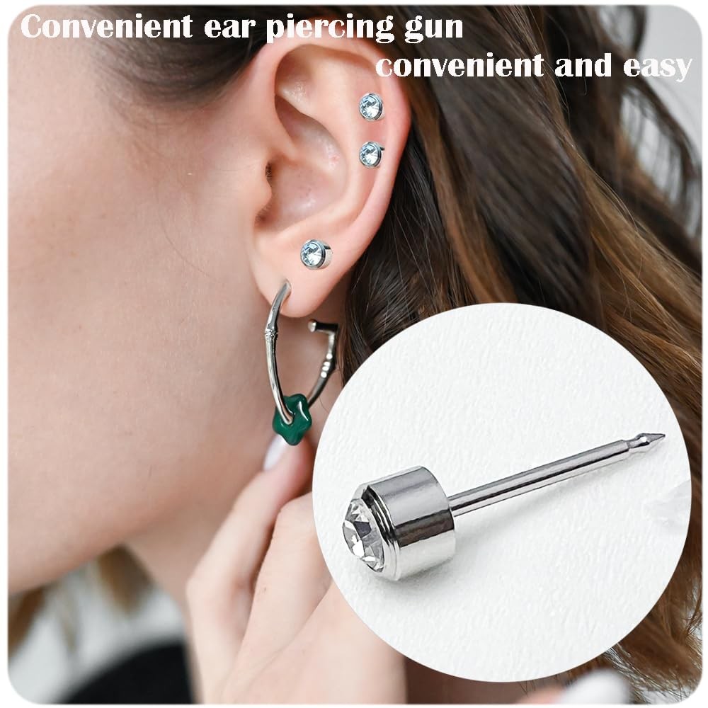 6 Pack Ear Piercing Kit, Disposable Gun, Self Gun,...