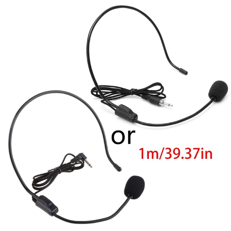 3.5mm Wired Microphone Voice Amplifier Headset Studio Conference Speech Speaker