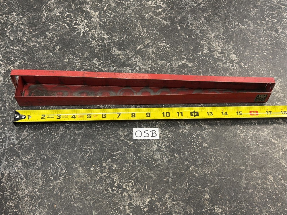 Matco Tools Red Metal Socket Organizer Rail Holder Storage Tray