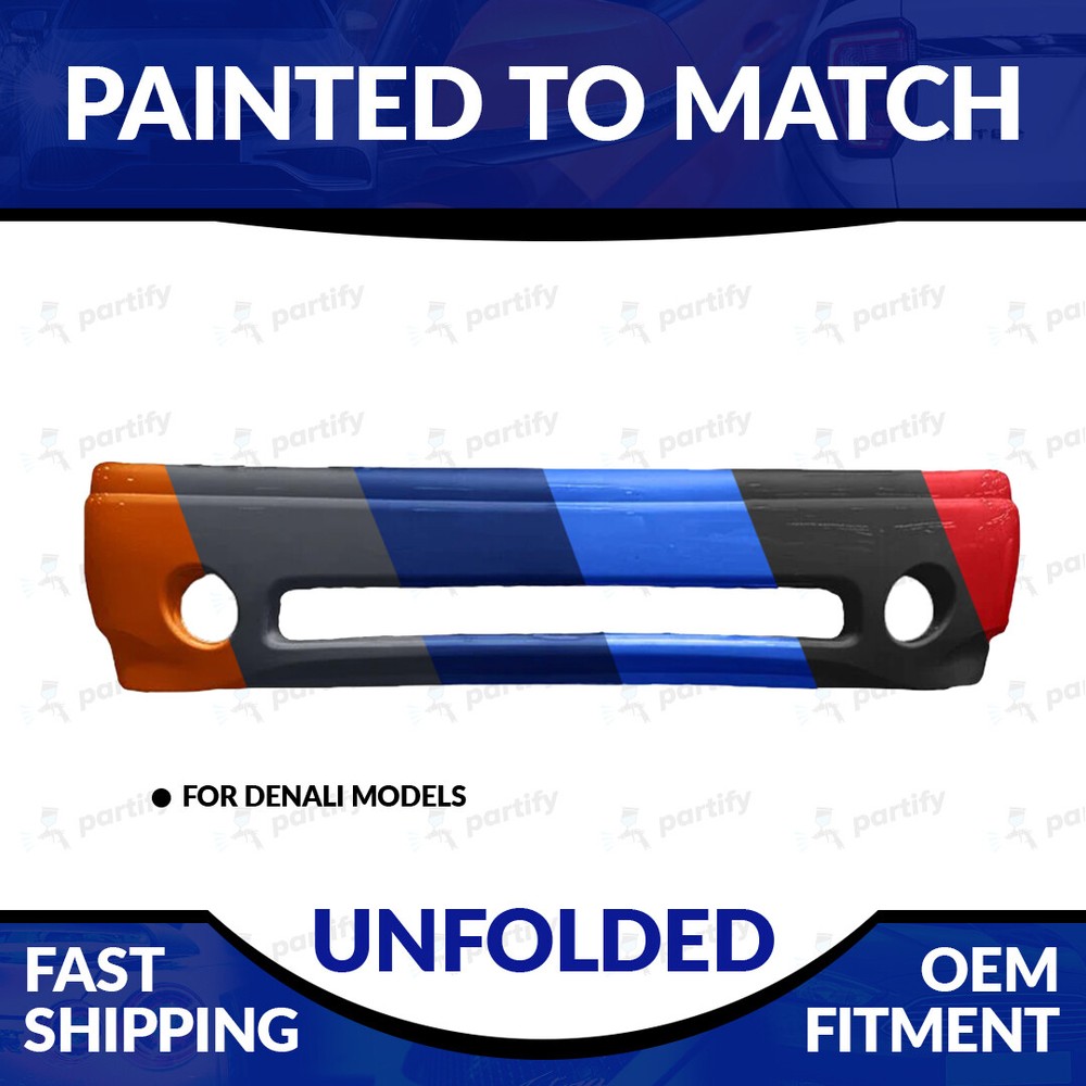 NEW Painted 1999-2007 GMC Yukon Denali Unfolded Front Bumper