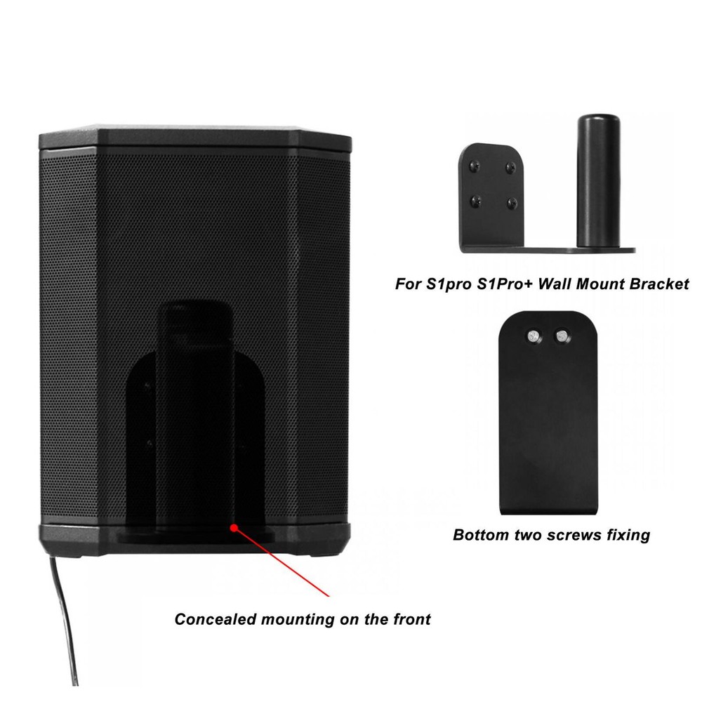 Metal Bluetooth Speaker Wall Mount Bracket Hidden Design Easy Installation