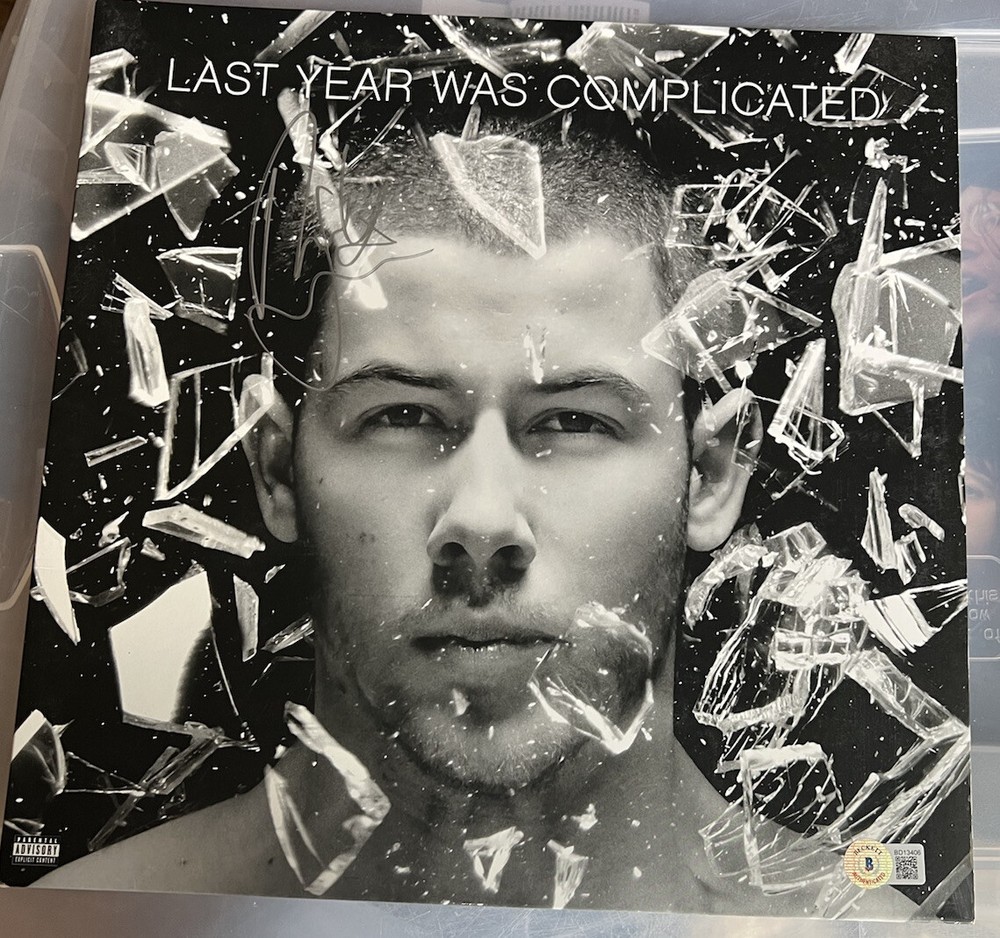 Nick Jonas signed Autographed Lp Last Year Was Complicated Beckett Authenticated