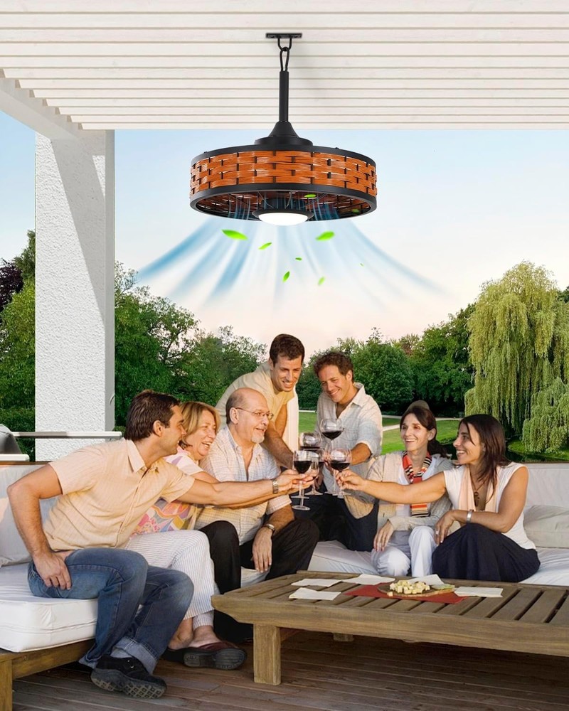 Circular Ceiling Fans with Light with Light Quiet Fan Ceiling Light for Bedroom