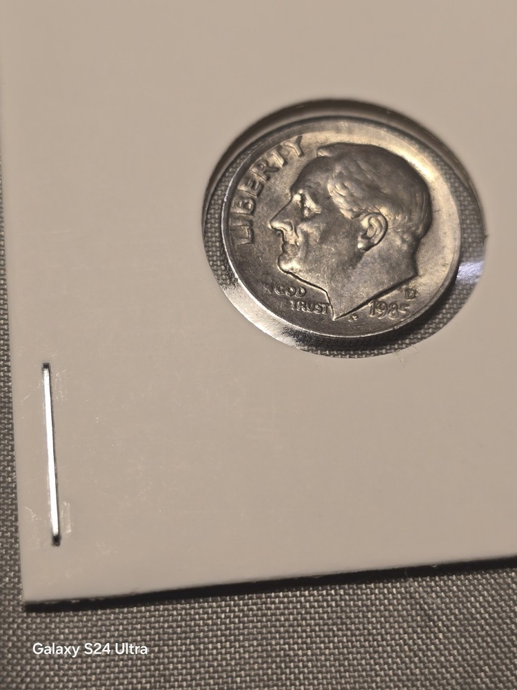 ****ERROR COIN**** 1985 D DIME ALLIGNMENT ERROR