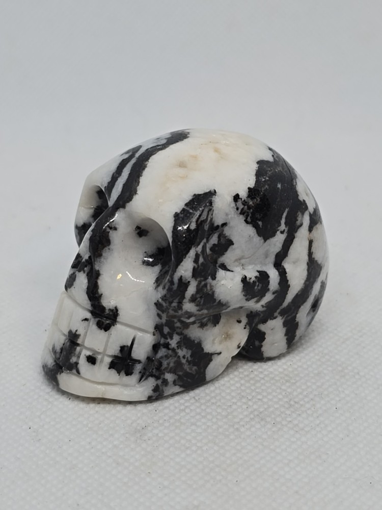 Hand Carved Moonstone Skull
