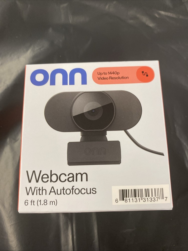 1440P Webcam with Autofocus and Built-in Microphone, Adjustable,Black