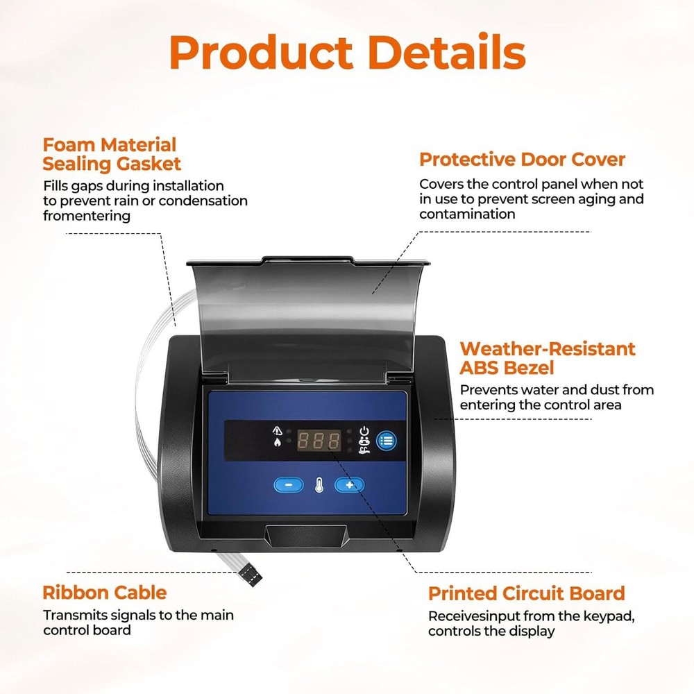 FDXLBKP1932 Bezel Plus Keypad Assembly and Display Board For Hayward Universal