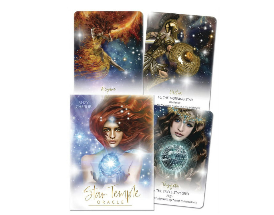 Star Temple Oracle Deck, "Feminine Powers," 44 Cards & Guidebook