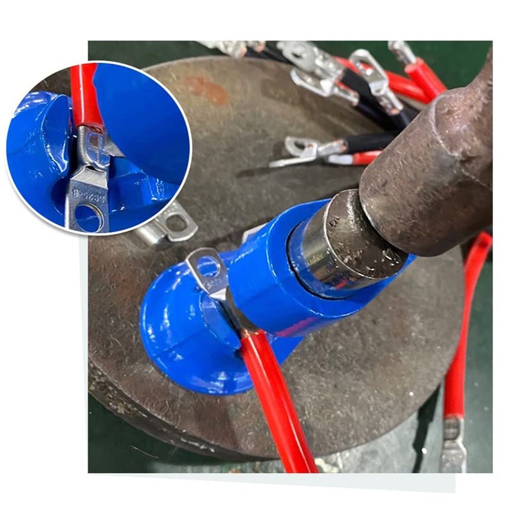 Hammer Lug Crimper Tool, Solid Hammer Crimper for Battery and Welding Cables ...