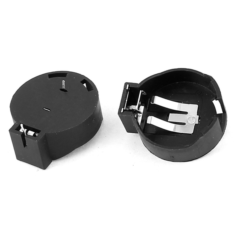 20 x Plastic Shell CR2450 Cell Button Battery Socket Holder Case Black